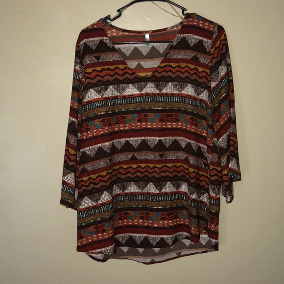Aztec print top - Picture 1 of 2